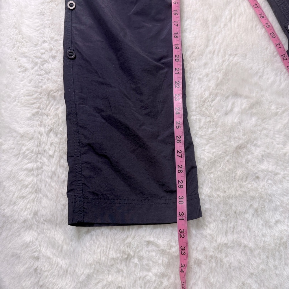 LANDS END‎ Convertible Hiking Pants Women 8 Navy Secure Pockts Outdoor Trailwalk - Picture 8 of 17